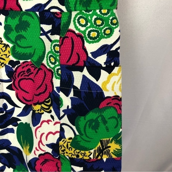 Boden Petite Retro Pocket Floral Sheath Mini Dress 6 - Picture 5 of 6